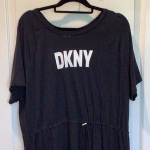 DKNY casual navy logo dress